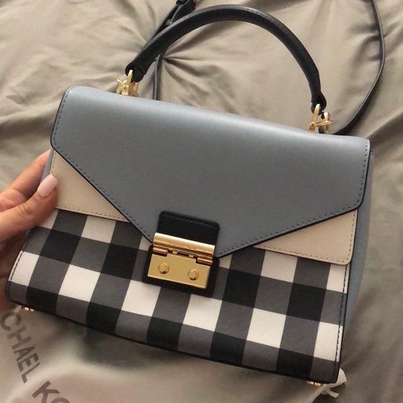 MICHAEL Michael Kors Handbags - NWT Michael Kors medium Sloan gingham satchel